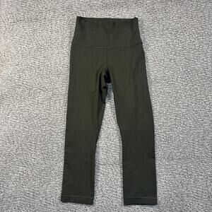 Olive green lululemon align leggings